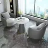 Sofá de Recepción de Negocios Juego de Mesa de Café Hotel Lobby Lujo Ligero Ocio Lujo Ligero Área de Sala de Estar de Hotel Mesa y Sillas de Negociación