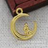 Joias DIY Cobre Banhado a Ouro 24K Cor Duradoura 16*13mm Pingente Coelho Louro Acessórios para Colar com Borla B2206