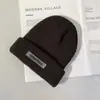 Chapéu de Frio Masculino de Inverno Quente Gorro de Tricô Comércio Exterior Street Versátil Chapéu de Lã Tricotado Chapéu Melão Chapéu de Moda para Exterior para Mulheres
