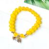Nuevo pulsera de cuentas de cristal transparente dos generaciones de semilla de loto flor de loto para mujer 8 mm pequeña fresca pulsera de amigas joyería al por mayor
