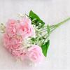 Venta al por mayor del fabricante Flor de Rosa Mig Artificial Tacto Real Flor de Seda Simulada Decoración de Piso para Sala de Estar Boda Flor Artificial