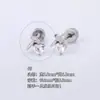 Pendientes Populares Más Vendidos Clavos de Acero de Titanio 316L Dulces Frescos Versátiles Clavos para Cartílago Auricular Cuidado del Agujero de la Oreja Clavos para Cóclea