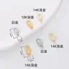 Al por mayor del fabricante hebilla de calabaza de latón color dorado de 18 quilates que no se decolora cierre de langosta irregular accesorios para joyería DIY llavero de bolso