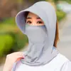 Chapéu de Proteção Solar de Seda de Gelo para Mulheres, Novo Estilo Verão 2026, Aba Larga, Proteção UV, Chapéu de Sol para Ciclismo e Atividades ao Ar Livre