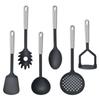 Conjunto de Espátula, Colher e Escumadeira para Cozinhar, Utensílios de Cozinha de Nylon, Espátula Antiaderente para Fritar, Colher de Sopa, Colher para Massa