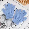 Ropa de Punto Cálida para Otoño e Invierno Guantes Mágicos de Color Puro Creativos Guantes para Estudiantes Medianos Venta Directa de Fábrica con Impresión de Logo