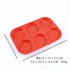 Molde de Silicona para 6 Muffins de Fábrica en Stock para Uso Doméstico, Capacillos para Muffins Antiadherentes, Molde para Hornear, Bandeja para Hornear Resistente a Altas Temperaturas