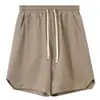 Sarja de algodão americana shorts casuais masculinos verão estilo japonês tendência de moda soltos e confortáveis shorts esportivos calças masculinas de comprimento médio