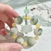 Cadena Luminosa para Teléfono con Pata de Gato y Raíz de Bodhi, Alto Valor Estético, Colgante Corto Estilo Antiguo, Cordón para Teléfono de Raíz de Bodhi Anti-Pérdida