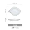 Serie Océano plato de vidrio de estrella de mar de alto valor Phnom Penh concha de caracol con plato para vinagre vajilla infantil plato para snacks al por mayor