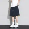 Verão Novo Respirável Solto Reto Versátil Casual Esporte Calças de Cinco Pontos Moda Masculina Plus Size Shorts Emagrecedores Tendência