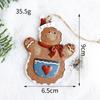 Colgante Hombre de Jengibre Decoraciones para Árbol de Navidad Resina Hombre de Jengibre Colgante Pequeño Decoración Navideña Colgante Pintado a Mano Transfronterizo