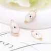 Venta al por mayor de fábrica Collar con colgante Ojo de Diablo Blanco Perlado Accesorios de Joyería con Cuentas de Ojo con Agujero para Pulseras