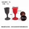 Decantador de Licores de Silicona Anticaídas para Exteriores, Decantador de Vino, Copa Pequeña de Pie Alto, Juego de Copas para Licores