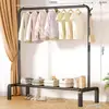 Perchero de pie, perchero para dormitorio, tendedero móvil para balcón, perchero para exhibición de ropa en tienda