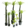 Árvore Africana Artificial Overlord em Vaso Plantas Tropicais Desérticas Verdes Plantas Falsas Ornamentos Decorativos Macios para Vitrine