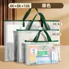 Bolsa de Malla Portátil Bolsa Grande para Arte A3 Bolsa para Almacenamiento de Cuaderno de Bocetos A4 Transparente Impermeable Engrosada Bolsa Multifuncional para Documentos