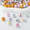 Cuentas acrílicas para baseball de agujero recto, accesorios para dreadlocks DIY, accesorios para trenzas, decoraciones para ropa y zapatos, cuentas sueltas hechas a mano