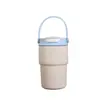 Vaso térmico de alta calidad, portátil, de gran capacidad, con separador de té, asa y cordón, perfecto para uso en exteriores.