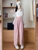 Pantalones Harem de Algodón Lavado de Estilo Japonés con Tiro Alto para Mujer, Primavera y Otoño, Pantalones Cropped Versátiles Casuales Sueltos con Piernas Anchas Fluidas
