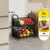 Estante de Almacenamiento para Cocina Cesta para Verduras Condimentos Cebolla Jengibre Ajo Hogar Multicapa Carrito Pequeño de Pie Estante Organizador Móvil
