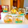 Nueva taza flash iceberg botella de arena movediza con aceite decoración llavero colgante pequeña joyería caja ciega regalo de bienestar venta al por mayor