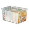 Caja de Almacenamiento Caja de Libro Almacenamiento de Libros para Aula de Estudiantes Gran Capacidad Transparente Caja Organizadora Caja de Almacenamiento de Libros Caja de Almacenamiento