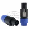 Enchufe de audio para altavoz de cuatro núcleos, asiento hembra, conector de cable de audio de 4 núcleos, amplificador de potencia, cabeza Cannon, enchufe ohm, asiento cuadrado pequeño