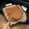 Lenço quadrado pequeno 70 estiloso simples seda artificial lenço profissional xale decorativo feminino novo lenço de seda de alta qualidade atacado