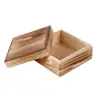 Caja de Almacenamiento de Escritorio de Madera Caja de Acabado Cosmético de Madera Caja de Joyería Cuadrada Caja de Almacenamiento para Artículos Varios Caja de Madera Amazon