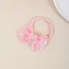 Nuevo accesorio para el cabello infantil transfronterizo de Amazon: lazo de malla floral, diadema fina que no aprieta, protector de fontanela para bebé