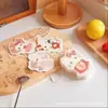 Esponja Chulele Desenho Animado Fofo Polpa de Madeira Natural Absorve Água e Expande, Removedor de Manchas de Cozinha, Esfregão para Panelas, Esponja Absorvente, Pendurável
