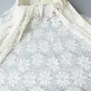 Tecido de Cortina de Renda com Tela Branca Fundo para Foto de Casamento Tecido para Vestir Mesa de Jantar Roupas