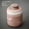 Estante de exhibición antiguo chino modelo de casa de sala de té gabinete de té adornos tetera de té tarro sellado de cerámica tetera de barro cocido juego de té