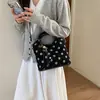 Bolso de axila de lunares estilo francés para mujer, nueva colección otoño 2026, bolso tote simple y elegante, bolso de hombro, bolso cruzado, adecuado para uso diario y para ir al trabajo