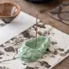 Inserto de Incienso de Loto Celadón Quemador de Incienso de Cerámica Adornos Zen Incienso Oficina Escritorio Decoraciones para el Hogar