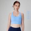 2024 Novo Colete Esportivo Nu Feminino À Prova de Choque Cruz Bonita Costas Fitness Roupa Interior Correndo Sutiã Esportivo Ao Ar Livre
