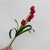 Ramo de Flores Artificiales Tulipán con Tacto Real Ramo Artificial de Novia Boda Ramo Artificial Flores Falsas Accesorios de Fotografía Coreanos Flor de Seda