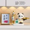 Adornos Creativos de Panda para el Hogar de Resina Estilo Ins Plantas Suculentas Pequeñas en Maceta Decoración para Escritorio de Sala de Estar de Casa Regalos