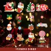 Decoração de Natal 2025 Novo Estilo Tira Pendente Decorações Pendentes Flores de Puxar Pingente de Feliz Natal Decoração Pendente para Jardim de Infância Layout de Cena
