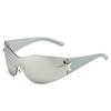Gafas de Sol de Una Pieza, Gafas Integradas de Venta Caliente Transfronteriza, Gafas de Sol Personalizadas de Pentagrama para Mujer