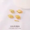 Acessórios de pulseira banhados a ouro 18k, fechos de extremidade para pulseiras e colares, contas de posicionamento que retêm a cor, argolas abertas, materiais DIY para artesanato feito à mão