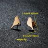 Pendientes de acero inoxidable de moda personalizados transfronterizos con dibujos de pájaros, palomas, orejas de hueso, uñas de animales, pendientes en stock al por mayor