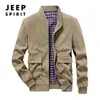 Jaqueta fina de veludo cotelê masculina estilo primavera e outono, Jaqueta de workwear retrô masculina