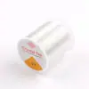 Cordón elástico para abalorios hecho a medida en stock, Hilo elástico transparente de cristal redondo para abalorios, Cordón elástico para pulseras, Cordón elástico de goma