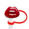 Serie Creativa de Labios Tapa de Silicona para Popote Taza de Agua Tapón de Polvo para Popote Accesorios Cubierta para Popote Venta Directa de Fábrica en Stock