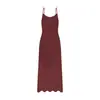 Vestido de Verano de Malla Patchwork Tallas Grandes para Mujer de TikTok Amazon Comercio Exterior, Estilo Elegante y Maduro, Vestido con Tirantes Delgado de Cintura Alta