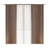 Cortina de sala de estar gruesa color crema estilo francés ligero Nanyang americano de mediados de la antigüedad chenilla teñida en hilo con borde negro producto terminado