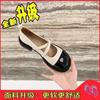 Sapatos Mary Jane Franceses Sapatos Femininos de Couro Pequeno Macio Real 2023 Verão Novos Sapatos de Vestido de Fada Sapatos Resistentes ao Desgaste de Bico Baixo