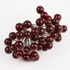 Espuma Degradada de Doble Punta de 10 mm Fruta Cereza Roja Artificial Bayas Decoración para Guirnalda de Navidad DIY Accesorios para Fotografía